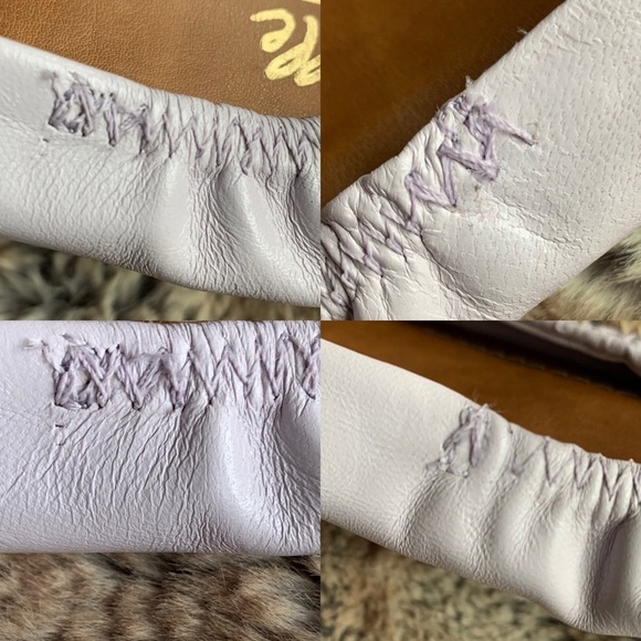 L'Intervalle Lilac Lace-Up Square Toe Flat - Picture 8 of 9